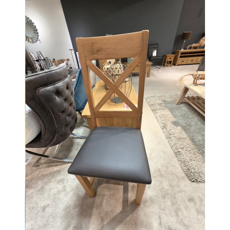FAIRFAX CROSS BACK CHAIR WITH PU SEAT FAIRFAX CROSS BACK CHAIR WITH PU SEAT