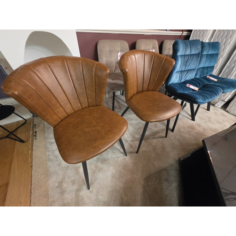 ALFA BOUNCE LEATHER CHAIRS SET OF 2 ALFA BOUNCE LEATHER CHAIRS SET OF 2