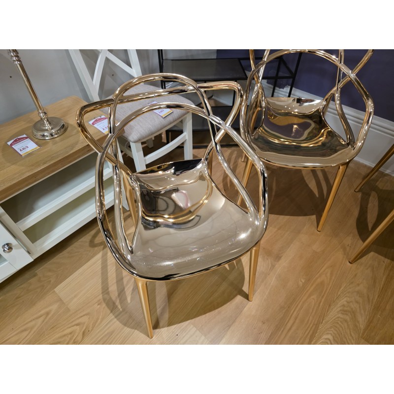 KARTELL PHILLIPE STARCK COPPER MASTER CHAIRS each KARTELL PHILLIPE STARCK COPPER MASTER CHAIRS each