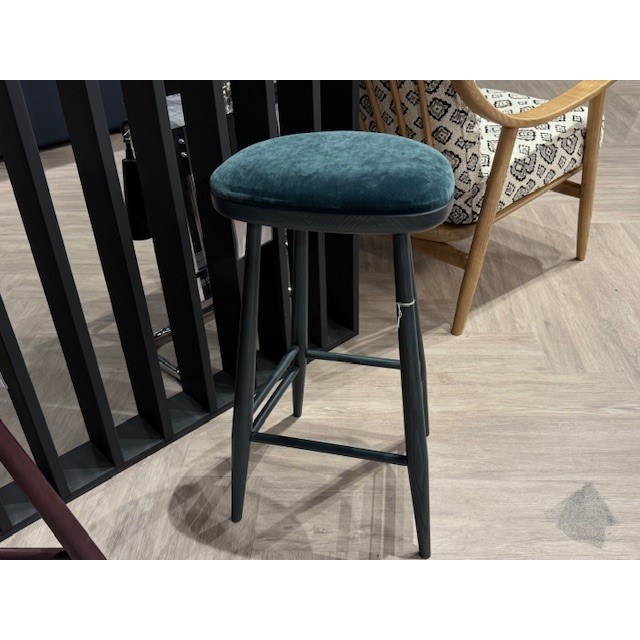 Ercol heritage counter stool Dk Green Ercol heritage counter stool Dk Green