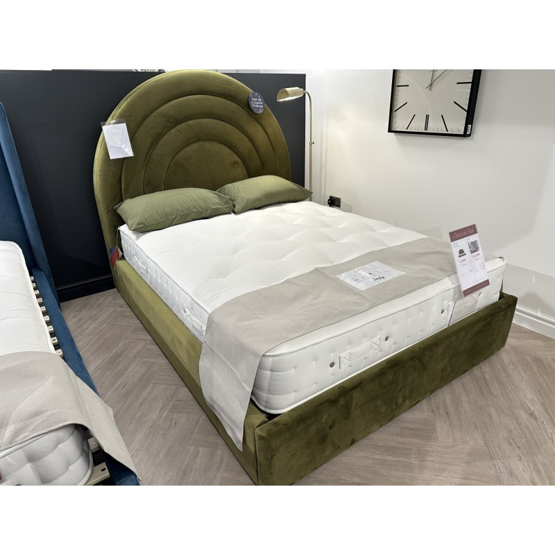 Arch 5ft Bedstead in Olive Fabric Arch 5ft Bedstead in Olive Fabric