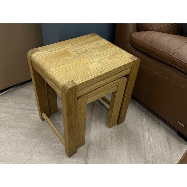 Nordic Nest of Solid Oak Tables Nordic Nest of Solid Oak Tables