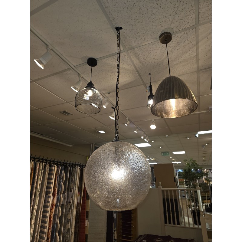 CHARYNA BLACK GLASS STONE HANGING LAMP CHARYNA BLACK GLASS STONE HANGING LAMP