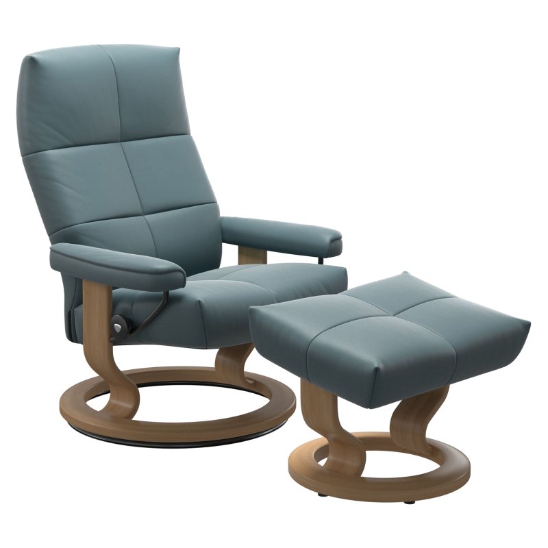 Stressless Reno Medium Classic Chair & Stool - Promo Stressless Reno Medium Classic Chair & Stool - Promo