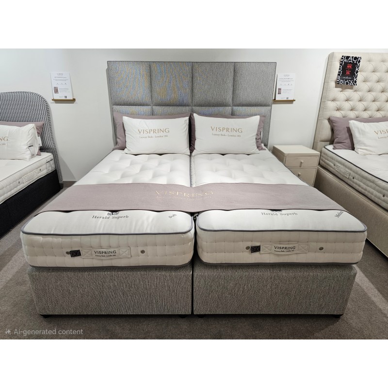 Vi Spring Herald Superb Superking With Atlas Headboard Vi Spring Herald Superb Superking With Atlas Headboard