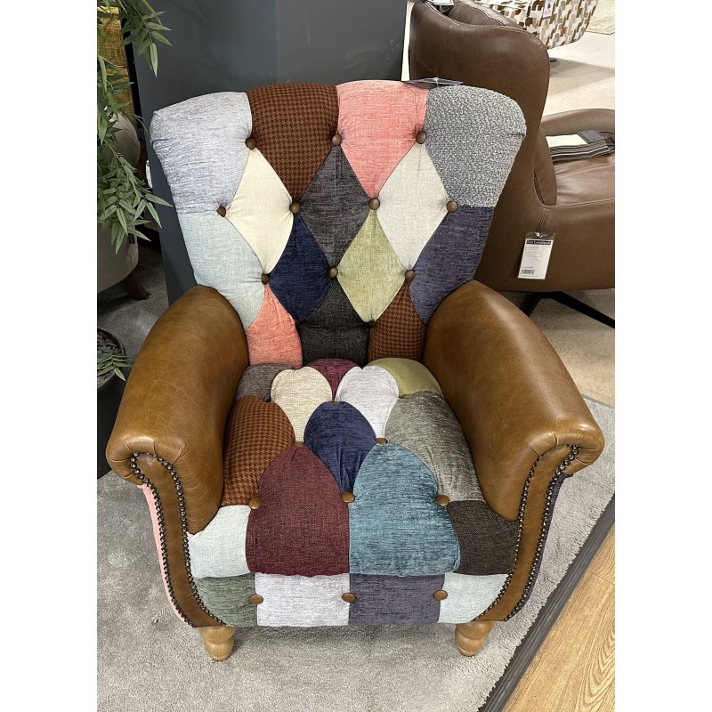 Vintage Sofa Company Gotham Wing Chair in Patchwork Vintage Sofa Company Gotham Wing Chair in Patchwork