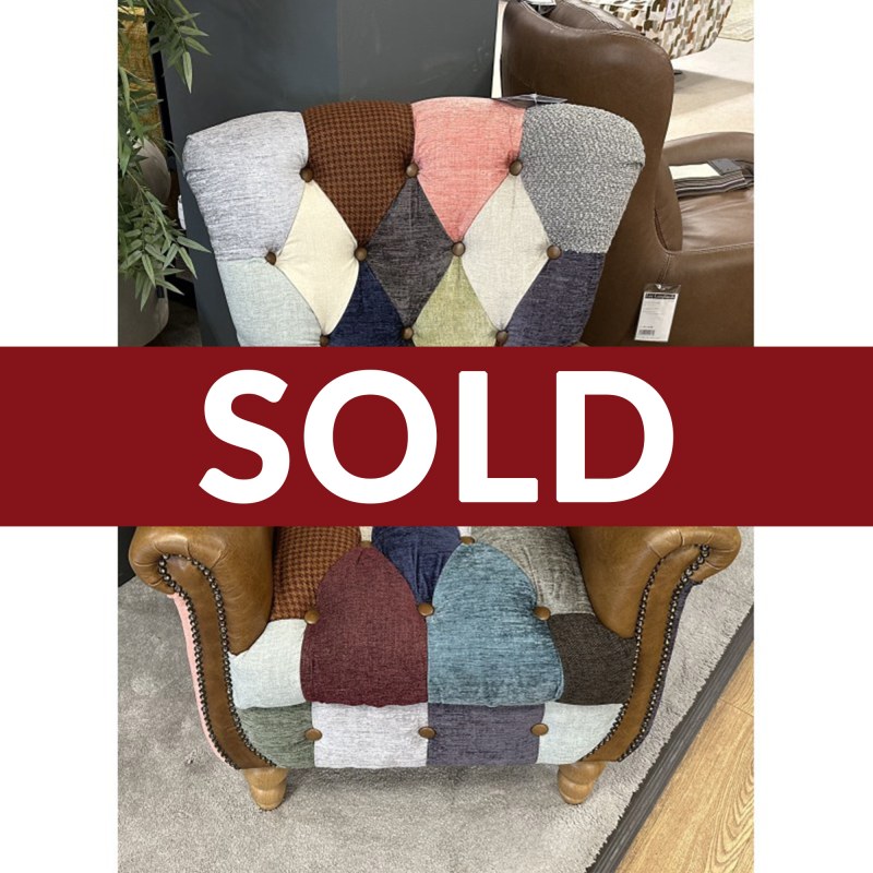 Vintage Sofa Company Gotham Wing Chair in Patchwork Vintage Sofa Company Gotham Wing Chair in Patchwork