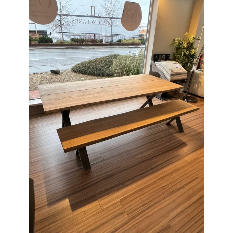 Clifton 220cm x 100cm Dining Table, Seat Bench & 50cm Extension Leaf Clifton 220cm x 100cm Dining Table, Seat Bench & 50cm Extension Leaf