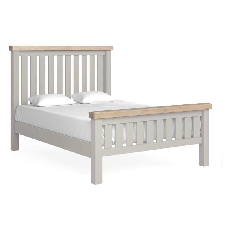 Harbour Stone Grey Slatted Double Bed Harbour Stone Grey Slatted Double Bed