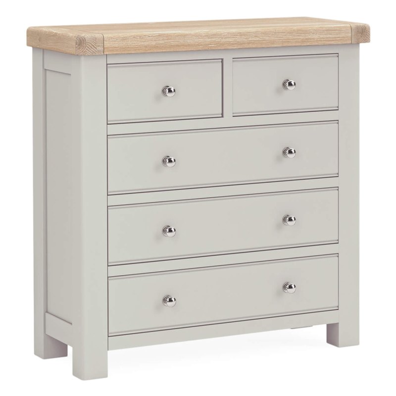 Harbour Stone Grey 2 over 3 Drawer Chest Harbour Stone Grey 2 over 3 Drawer Chest