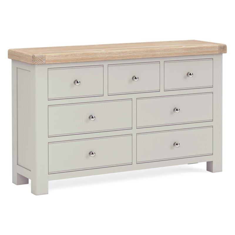 Harbour Stone Grey 3 over 4 Drawer Chest Harbour Stone Grey 3 over 4 Drawer Chest