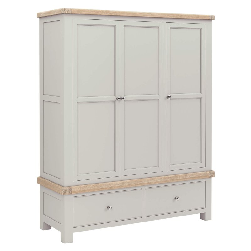 Harbour Stone Grey Triple Wardrobe Harbour Stone Grey Triple Wardrobe