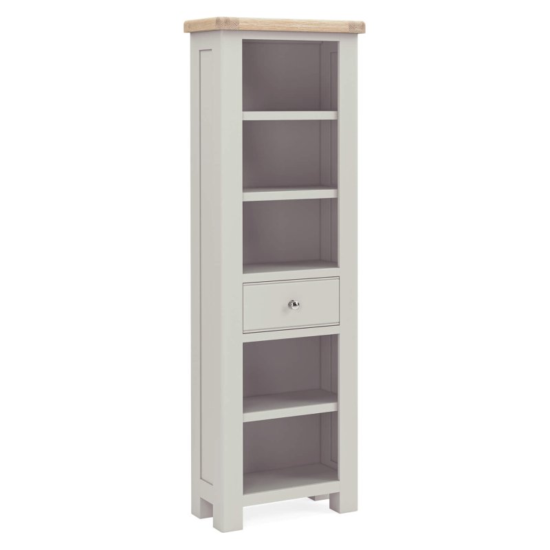 Harbour Stone Grey Slim Bookcase Harbour Stone Grey Slim Bookcase