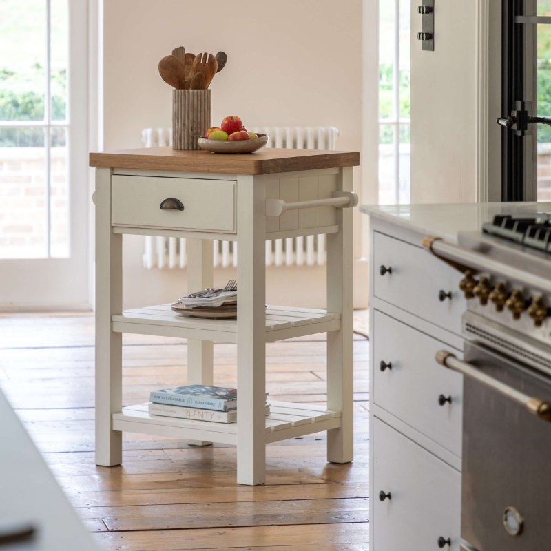 Gallery Direct Eton Butchers Block White Gallery Direct Eton Butchers Block White