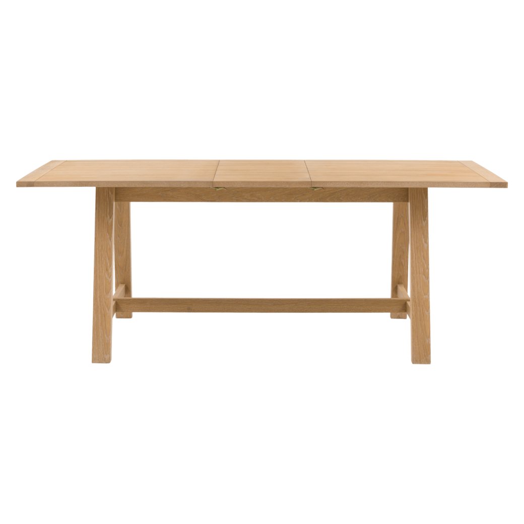 Gallery Direct Eton Extending Trestle Dining Table Natural Gallery Direct Eton Extending Trestle Dining Table Natural