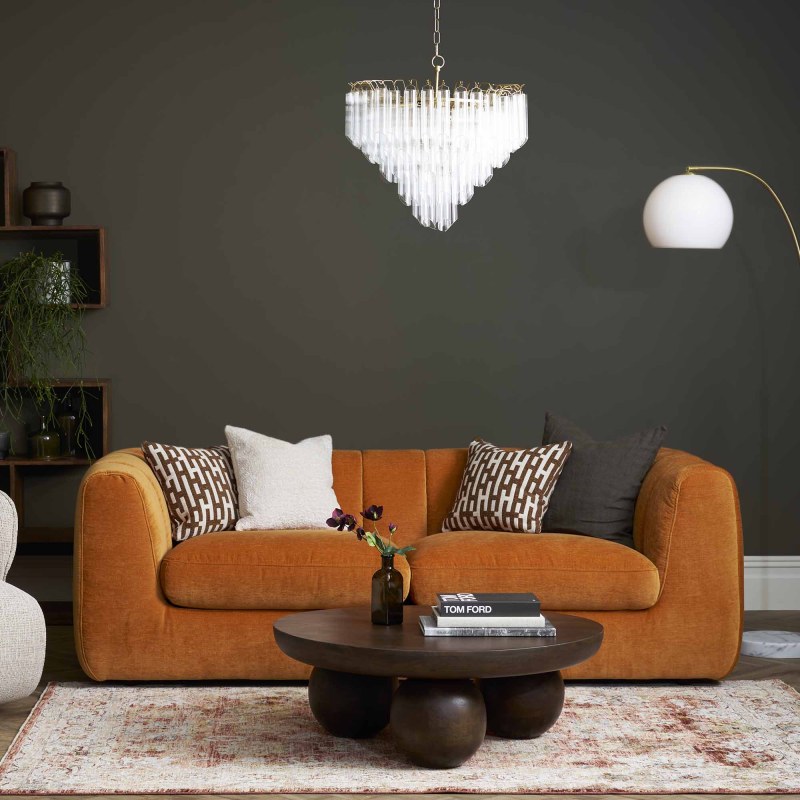 Lidia 3 Seater Fabric Sofa Lidia 3 Seater Fabric Sofa