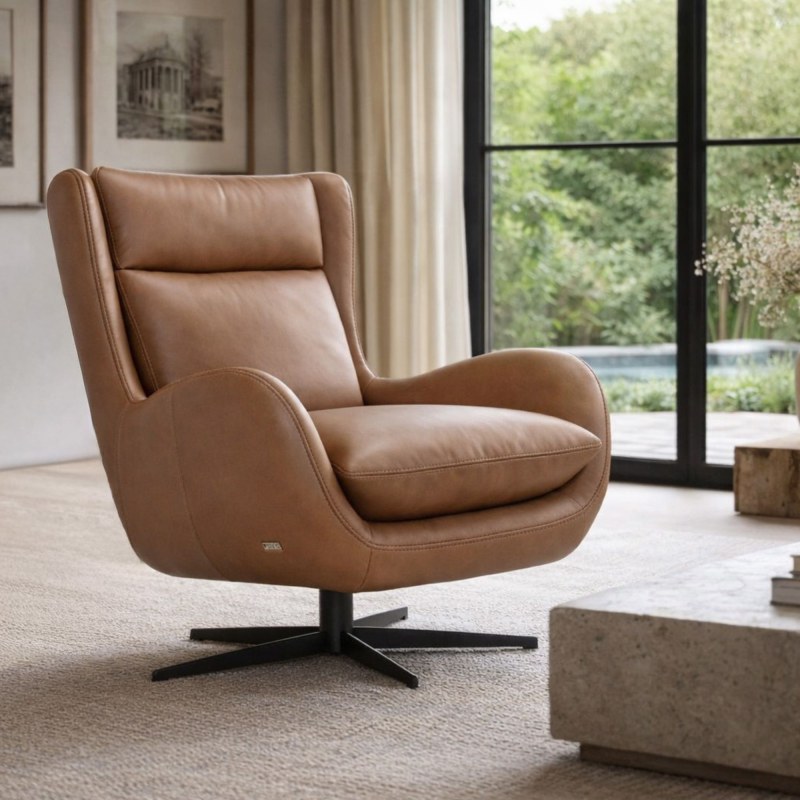 Felicia Leather Swivel Chair Felicia Leather Swivel Chair