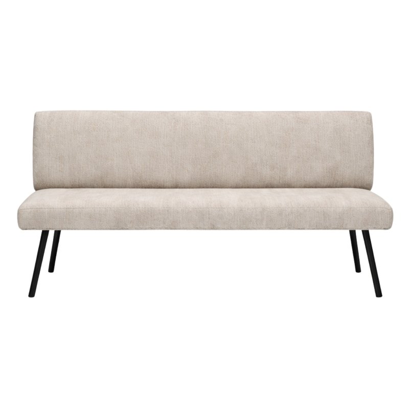 Barry Medium Armless Bench with Steel Legs Barry Medium Armless Bench with Steel Legs