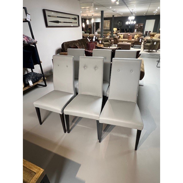 6x Keona Eco Leather Chairs 6x Keona Eco Leather Chairs