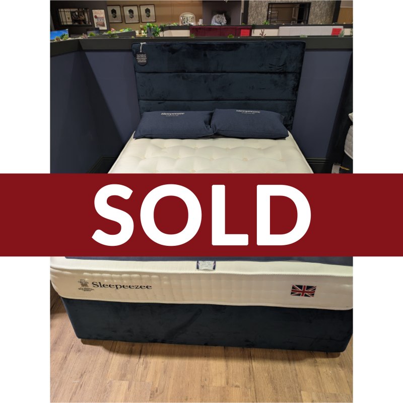 Sleepeezee, Carnaby 1400 Divan Set inc. Lavender Headboard Sleepeezee, Carnaby 1400 Divan Set inc. Lavender Headboard