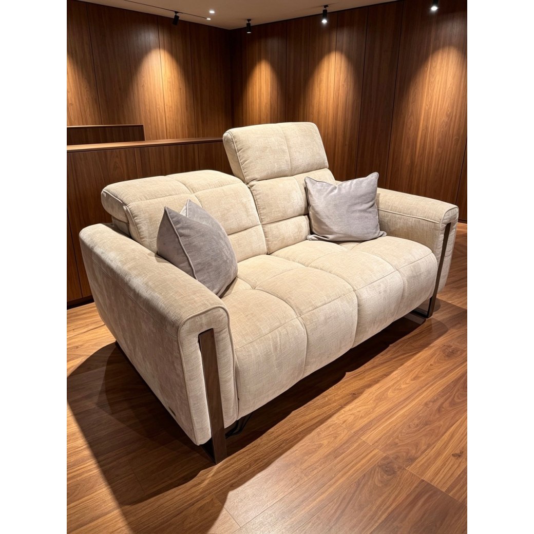 Viviana 2 seater Sofa with Power Recliners and Power Adjustable Headrests in Fabric Viviana 2 seater Sofa with Power Recliners and Power Adjustable Headrests in Fabric
