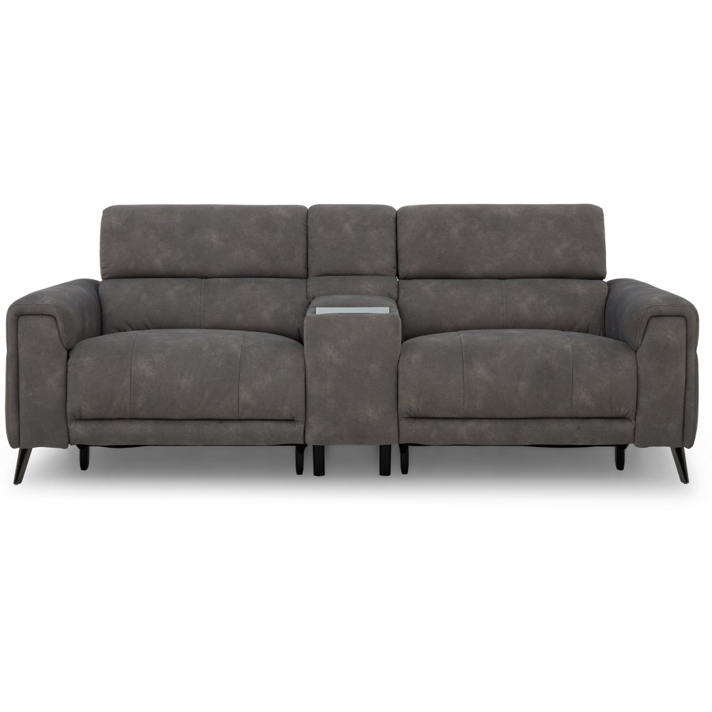 Carlo 3 Seater Power Recliner Sofa with Console, Speakers, Power Headrests & Heat Carlo 3 Seater Power Recliner Sofa with Console, Speakers, Power Headrests & Heat