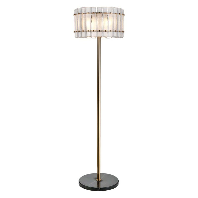 Feline Marble and Brass Floor Lamp Feline Marble and Brass Floor Lamp