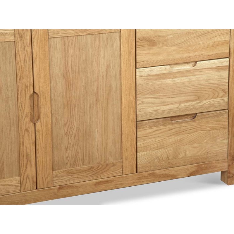 Nordic Large Sideboard Solid Oak Lee Longlands