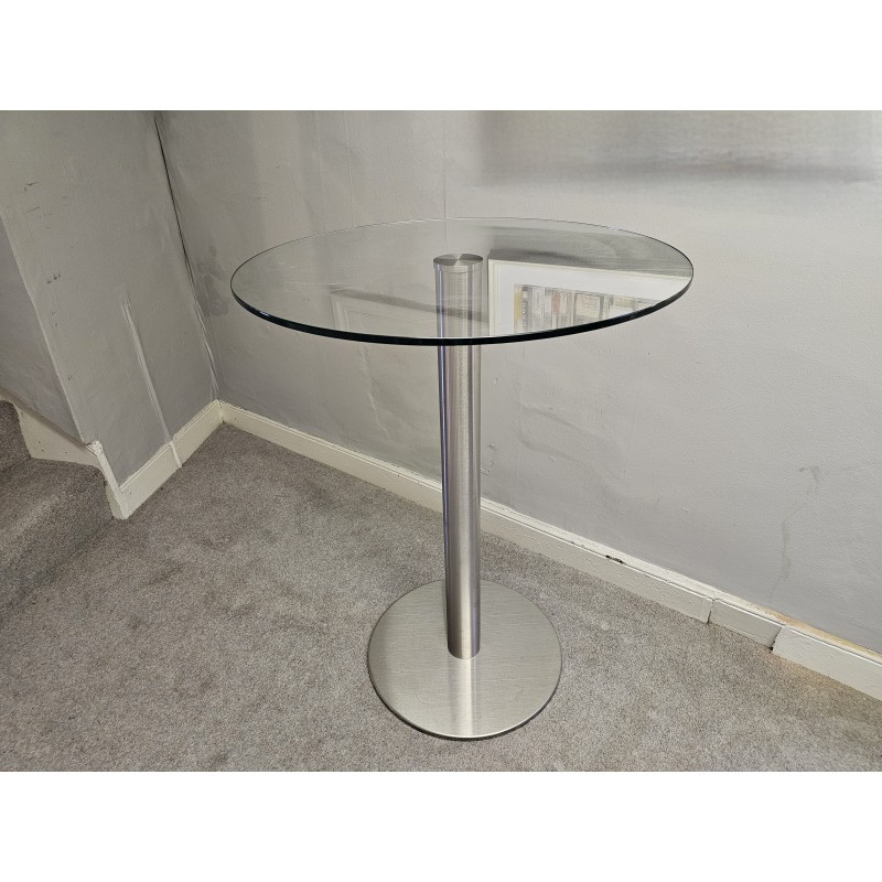 HELSINKI 70cm Round Glass Topped Table HELSINKI 70cm Round Glass Topped Table