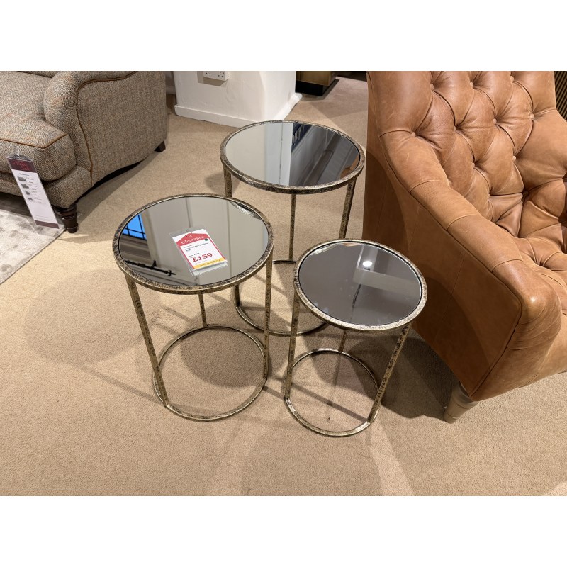 NEST OF TABLES MIRROR TOP NEST OF TABLES MIRROR TOP