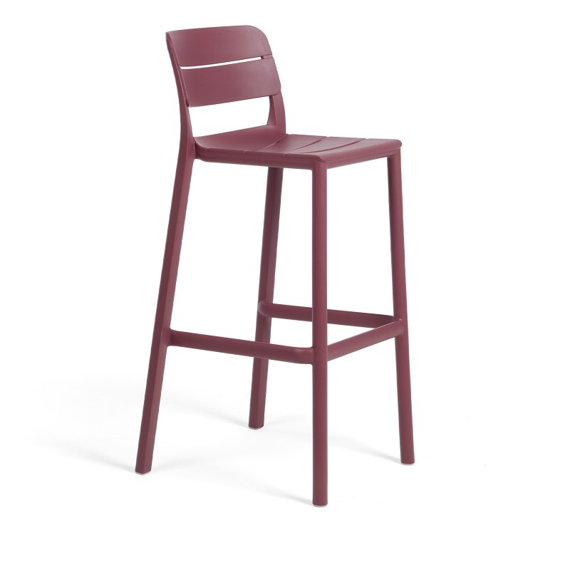 Nardi Cassia Outdoor Barstool- Borgogna Nardi Cassia Outdoor Barstool- Borgogna