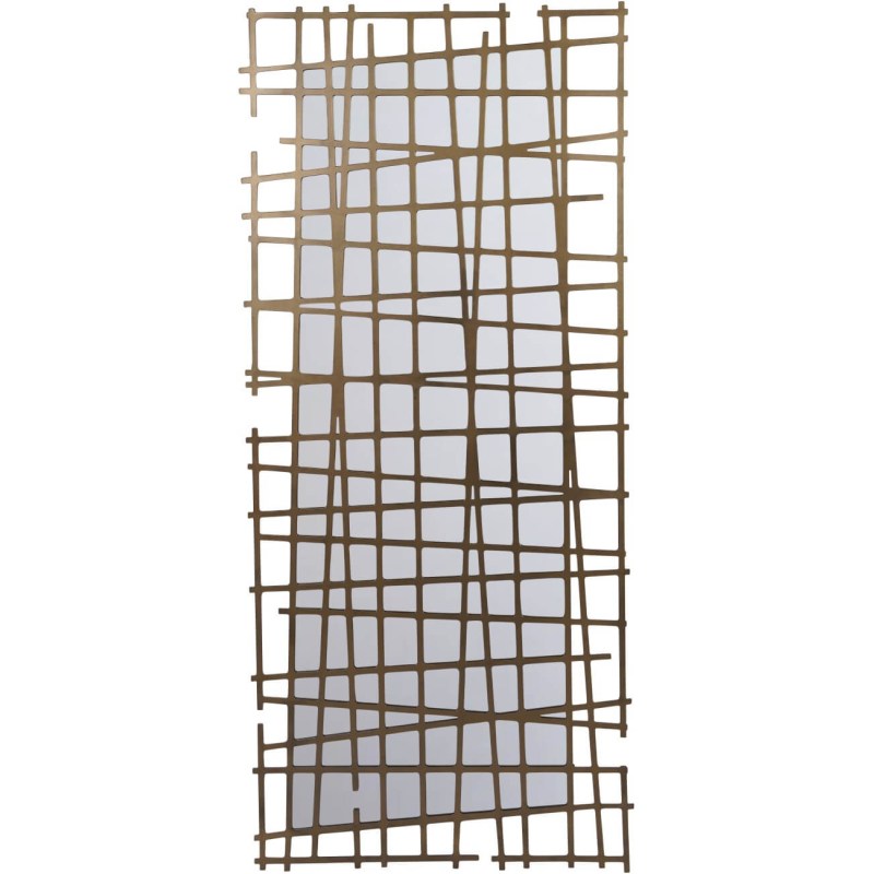 Lattice Wall Decor Mirror Brass Finish Lattice Wall Decor Mirror Brass Finish
