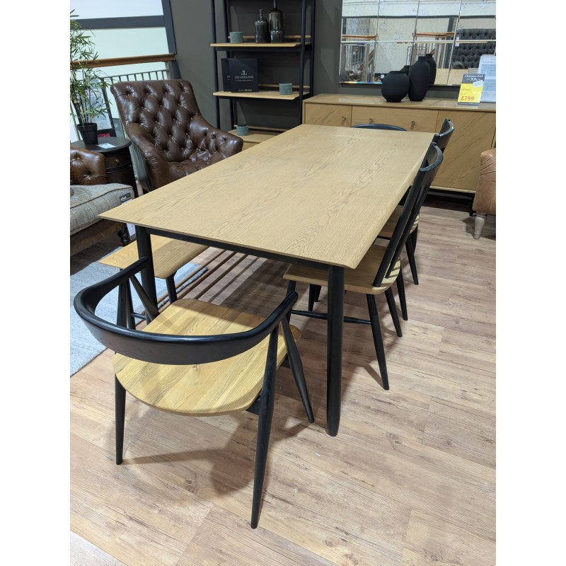 Ercol, Monza Extending Table, Bench, 2 x Como & 2 x Dining Chairs Ercol, Monza Extending Table, Bench, 2 x Como & 2 x Dining Chairs