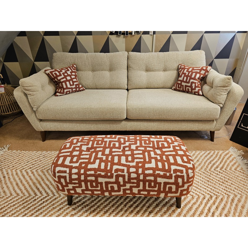 Lottie Extra Large Sofa & Footstool Lottie Extra Large Sofa & Footstool