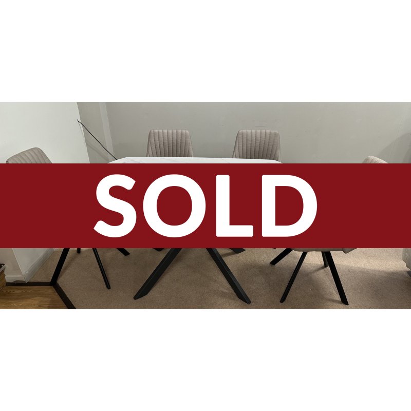 Busby Extendable Dining Table & 4 Dallas Chairs Busby Extendable Dining Table & 4 Dallas Chairs