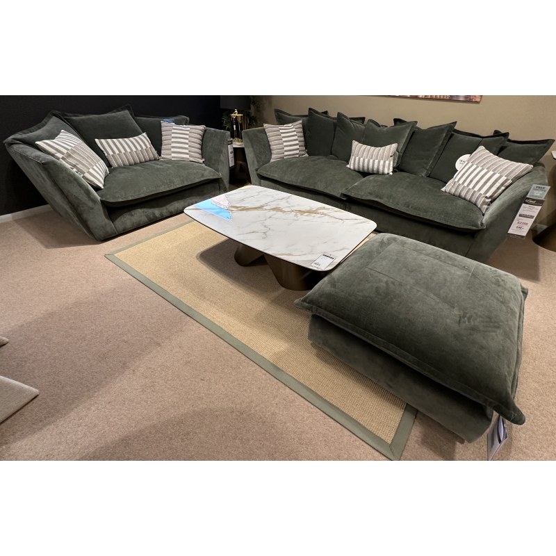OXFORD EXTRA LARGE SOFA (Split), SNUGGLER & COMBI STOOL IN FABRIC C OXFORD EXTRA LARGE SOFA (Split), SNUGGLER & COMBI STOOL IN FABRIC C
