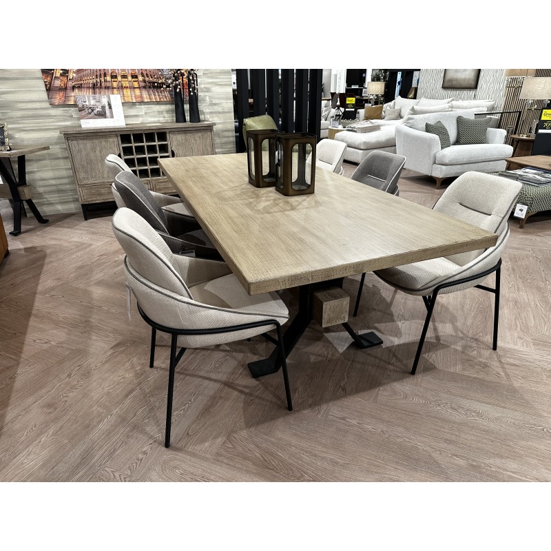 Davos Dining Table (2.3 mtrs) & 6 Dining Chairs Davos Dining Table (2.3 mtrs) & 6 Dining Chairs
