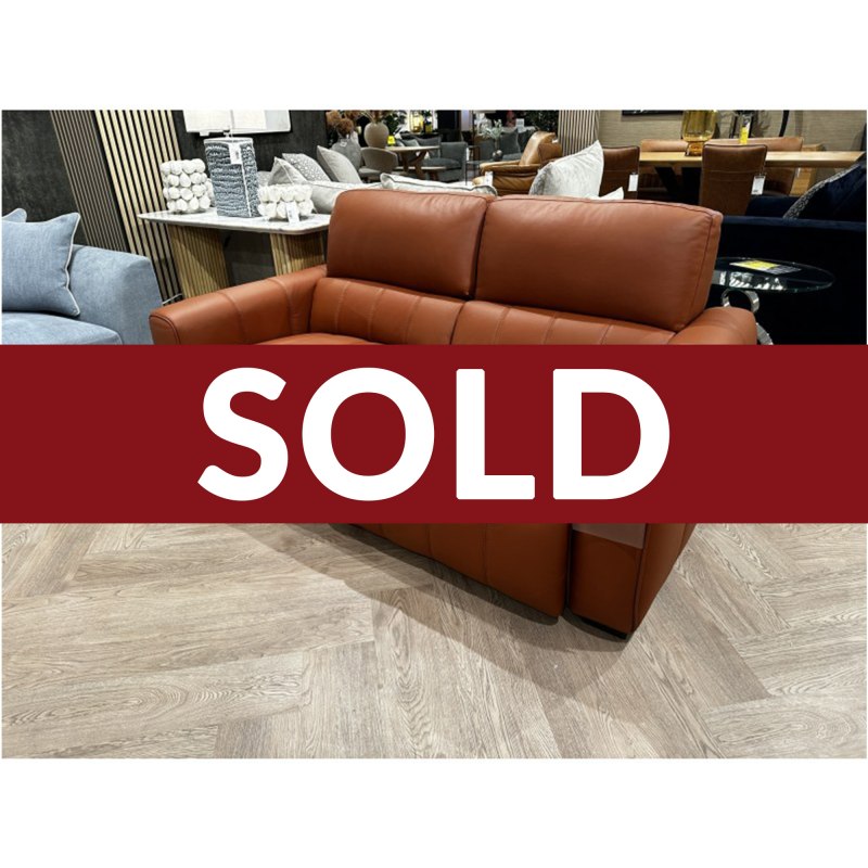 Rocca Compact 2.5 Power Reclining Sofa with Adjustable Power Headrests in Tan Rocca Compact 2.5 Power Reclining Sofa with Adjustable Power Headrests in Tan