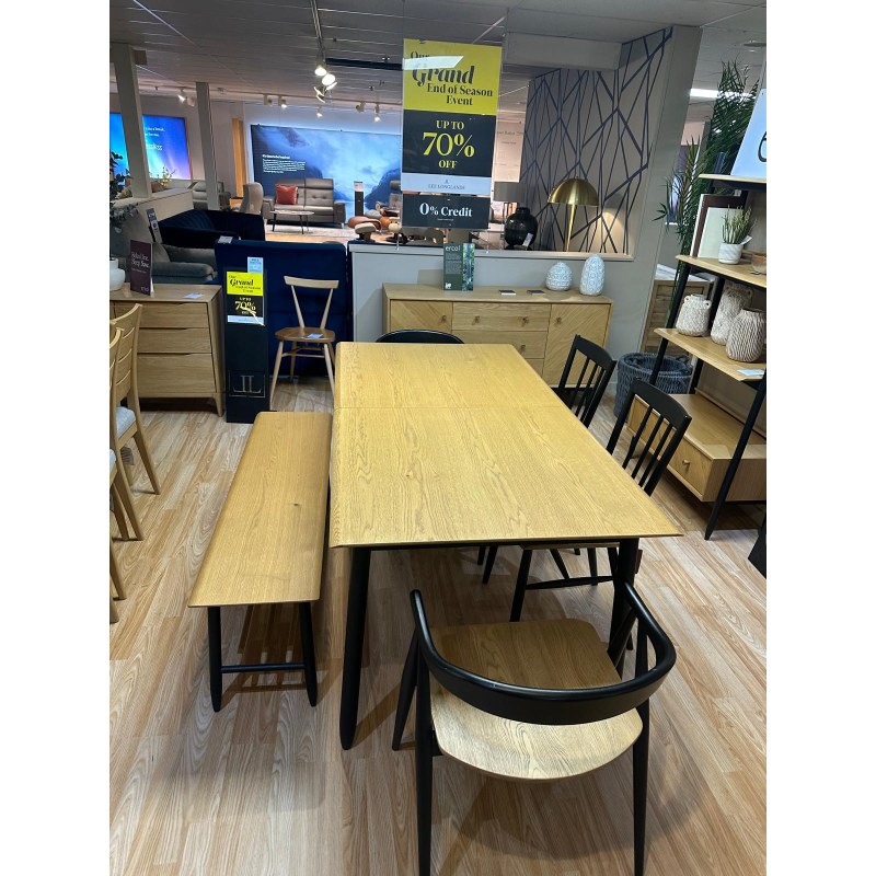 Ercol Monza Extending Dining Table, Bench & 4 Dining Chairs Ercol Monza Extending Dining Table, Bench & 4 Dining Chairs