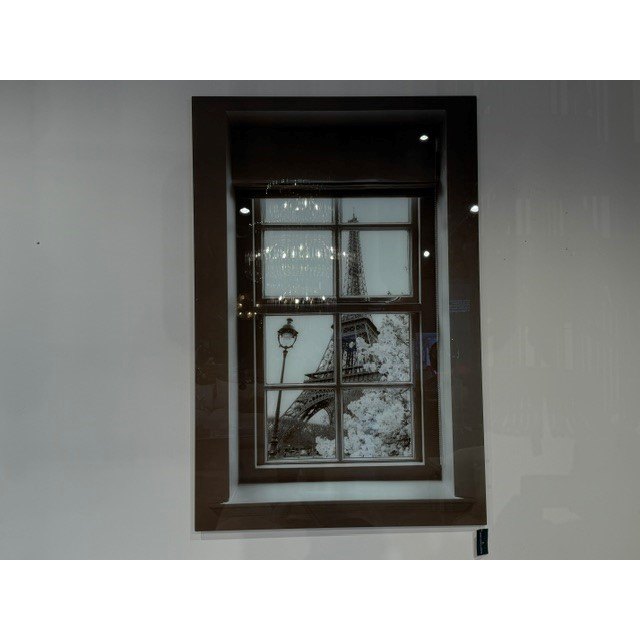 Glass Picture Eiffel Tower View Glass Picture Eiffel Tower View