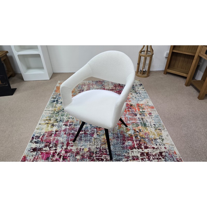 Jasmine Dining Chair In Misty White Jasmine Dining Chair In Misty White