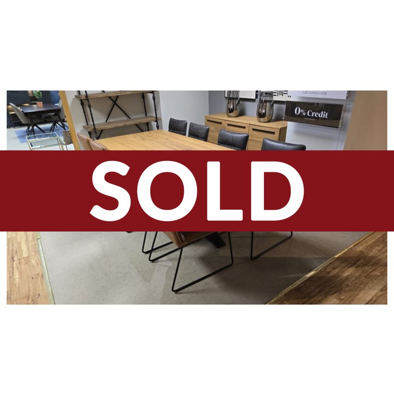 240cm Brockley Dining Table with 4x Grey Sam & 4x Tan Sam Dining Chairs 240cm Brockley Dining Table with 4x Grey Sam & 4x Tan Sam Dining Chairs