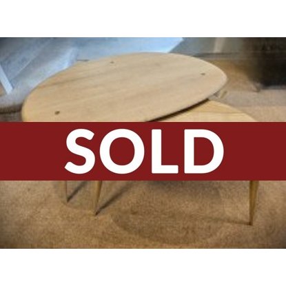 Ercol Originals Pebble Coffee Nest Of Tables Ercol Originals Pebble Coffee Nest Of Tables