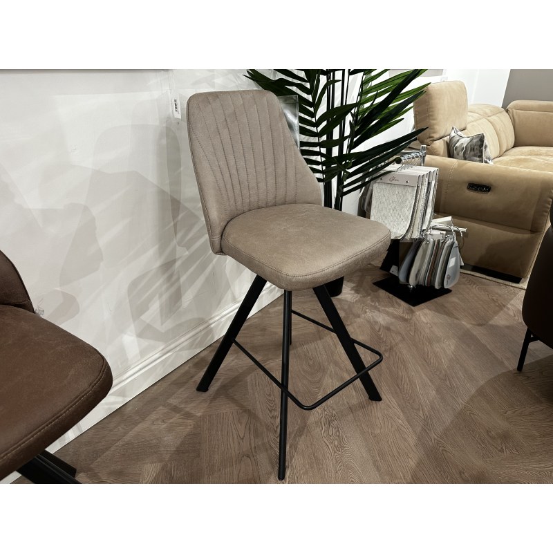 Dallas Counter Height Barstool in Light Grey Fabric Dallas Counter Height Barstool in Light Grey Fabric