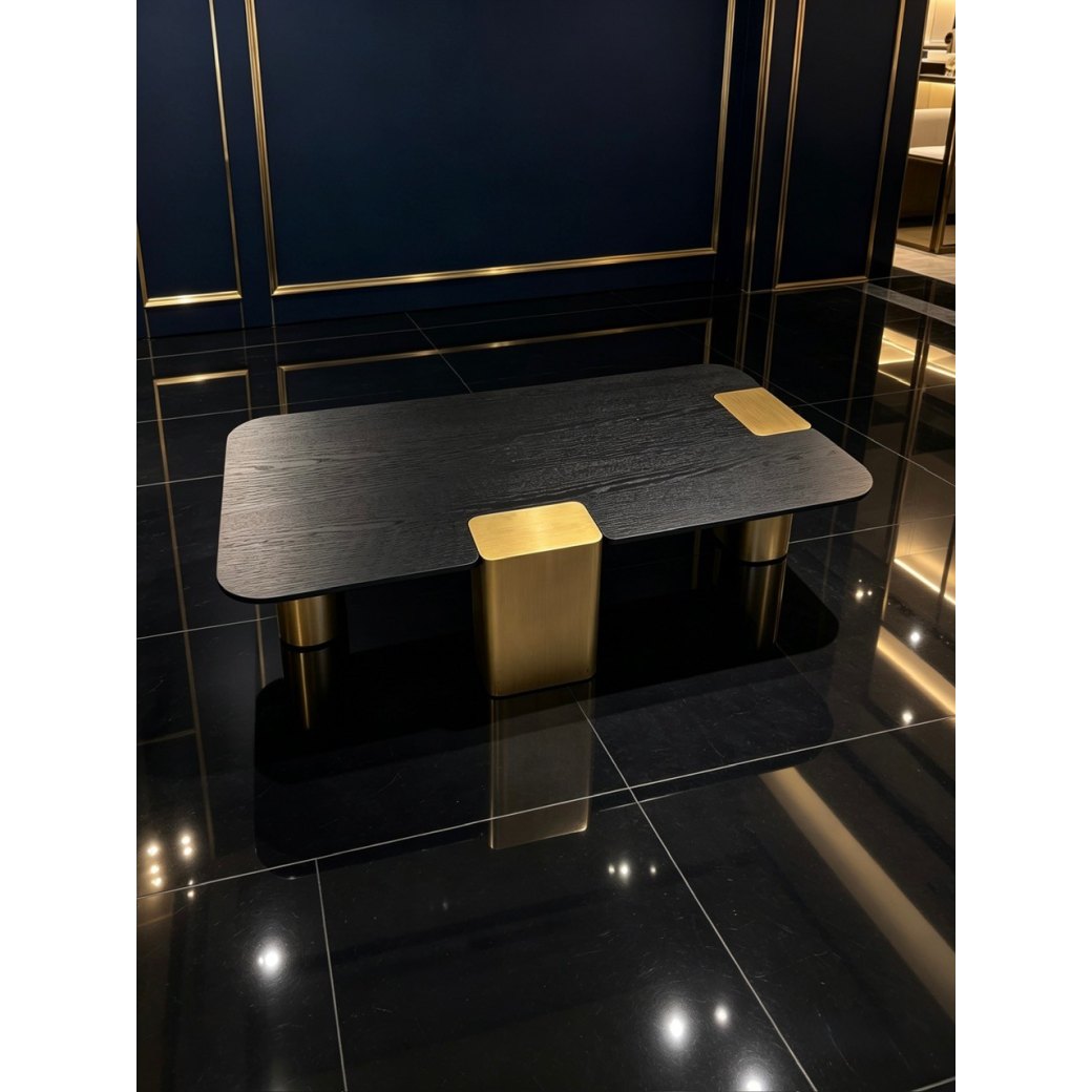 Harrington Coffee Table in Wood and Metal Harrington Coffee Table in Wood and Metal
