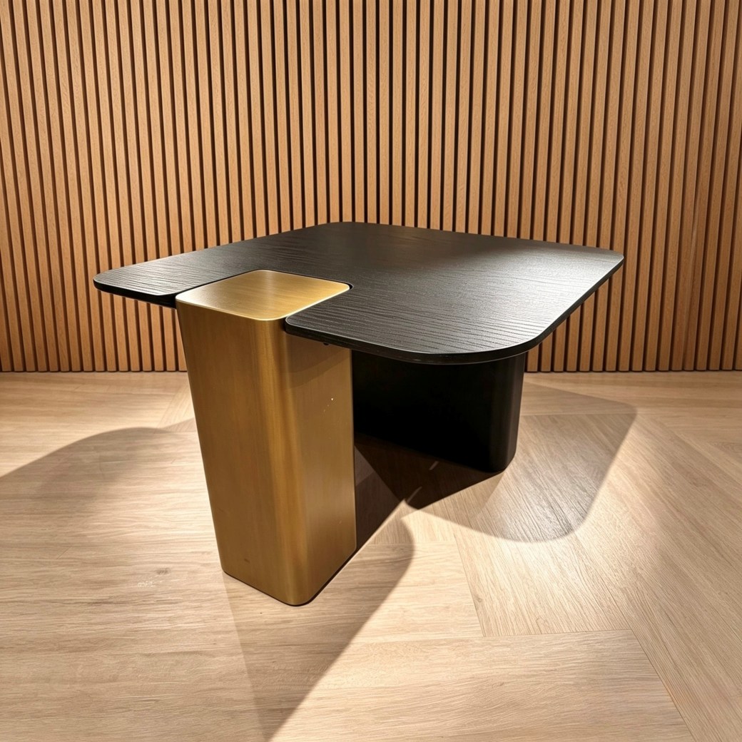 Harrington Side Table in Wood and Metal Harrington Side Table in Wood and Metal