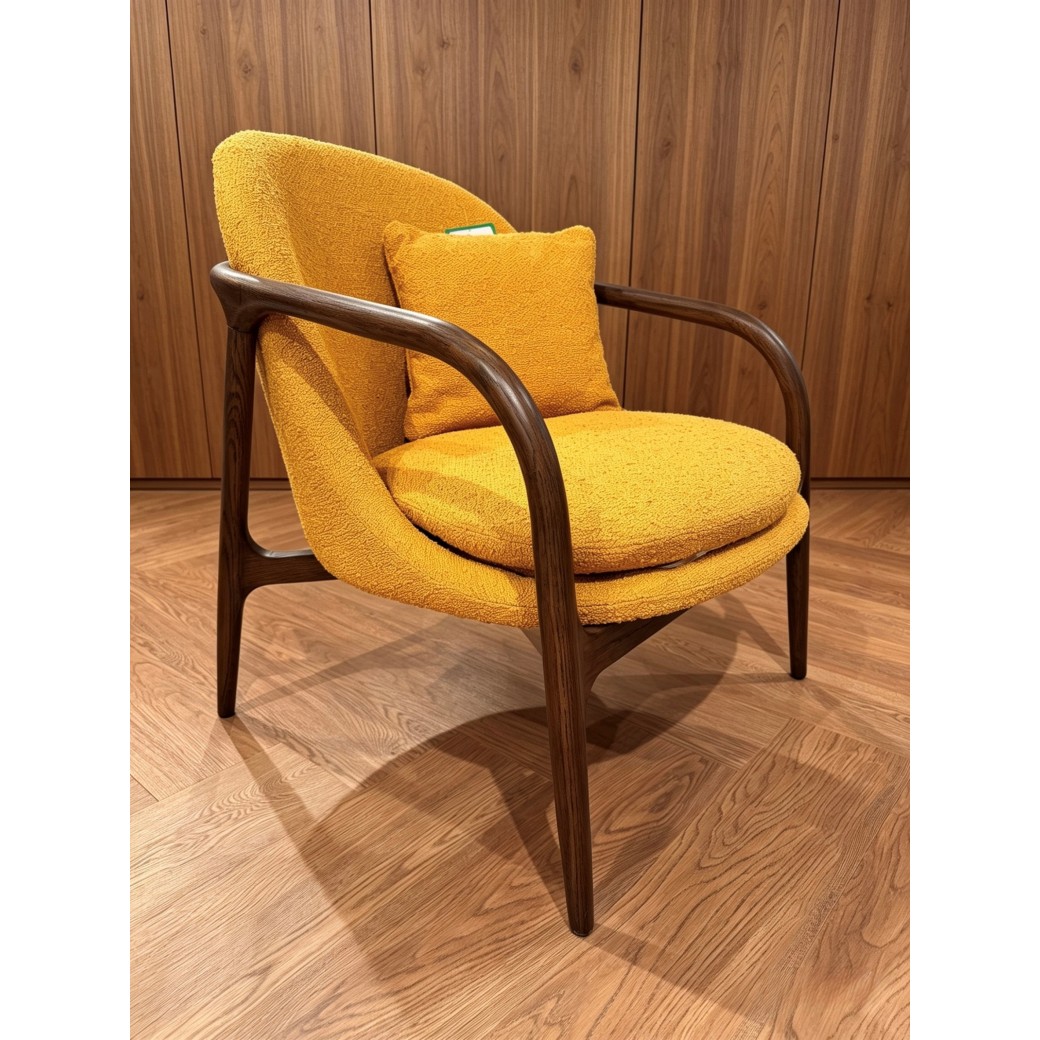 Allegra Chair in Ochre Fabric Allegra Chair in Ochre Fabric