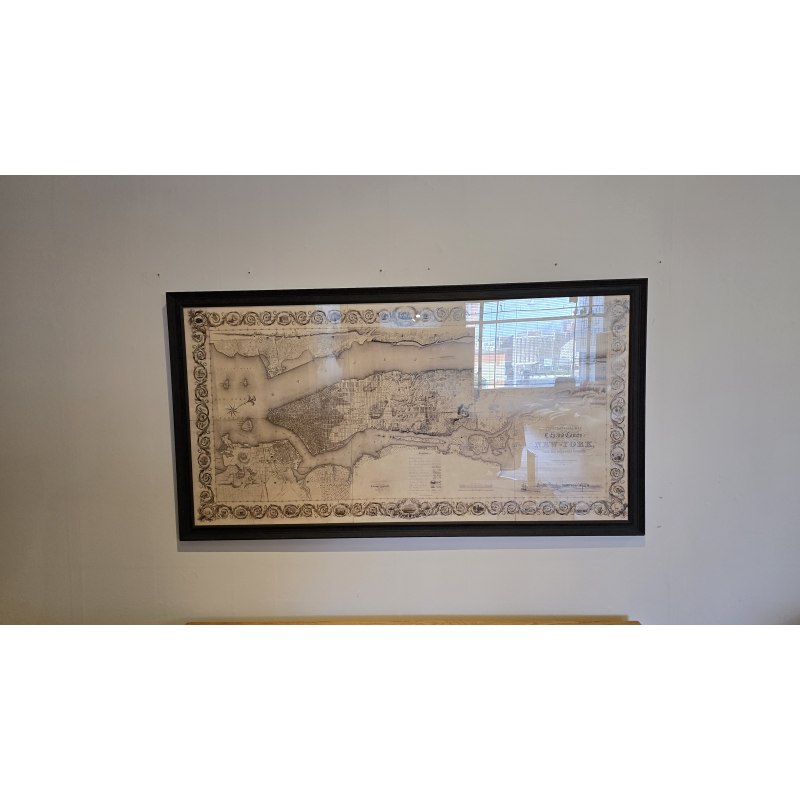 Framed New York Map Framed New York Map