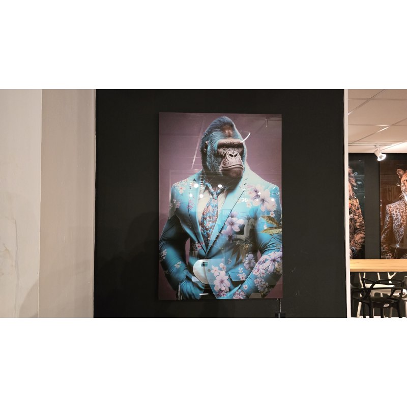 Glass Picture Mr Gorilla 60cm x 90cm Glass Picture Mr Gorilla 60cm x 90cm