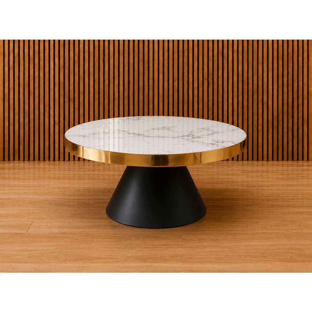 Odin Faux Marble Coffee Table 80cm Odin Faux Marble Coffee Table 80cm